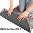 thumbnail image 3 of Pioneer Flower Floral Print Pattern Hot Yoga Mat Towel Non Slip for Hot Yoga - Quick-Drying Yoga Mat Cover with 4 Corner Pockets with Travel Bag - Hot Yoga Towel Non Slip 74"x26", 3 of 6