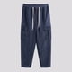 thumbnail image 5 of Pantalones largos para hombre, lisos, informales, con correa elástica, para fitness al aire libre, pantalones cargo, pantalones para hombre, 5 of 5