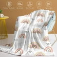thumbnail image 4 of Rainbow Throw Blanket for Girls, Rainbow Blanket Throw Baby Girl Crib, Soft Cozy Flannel Rainbow Blanket Kids, Fluffy Fleece Bohemian Rainbow Blankets for Newborn Daughter Gifts Sofa 50x60 Inch, 4 of 7