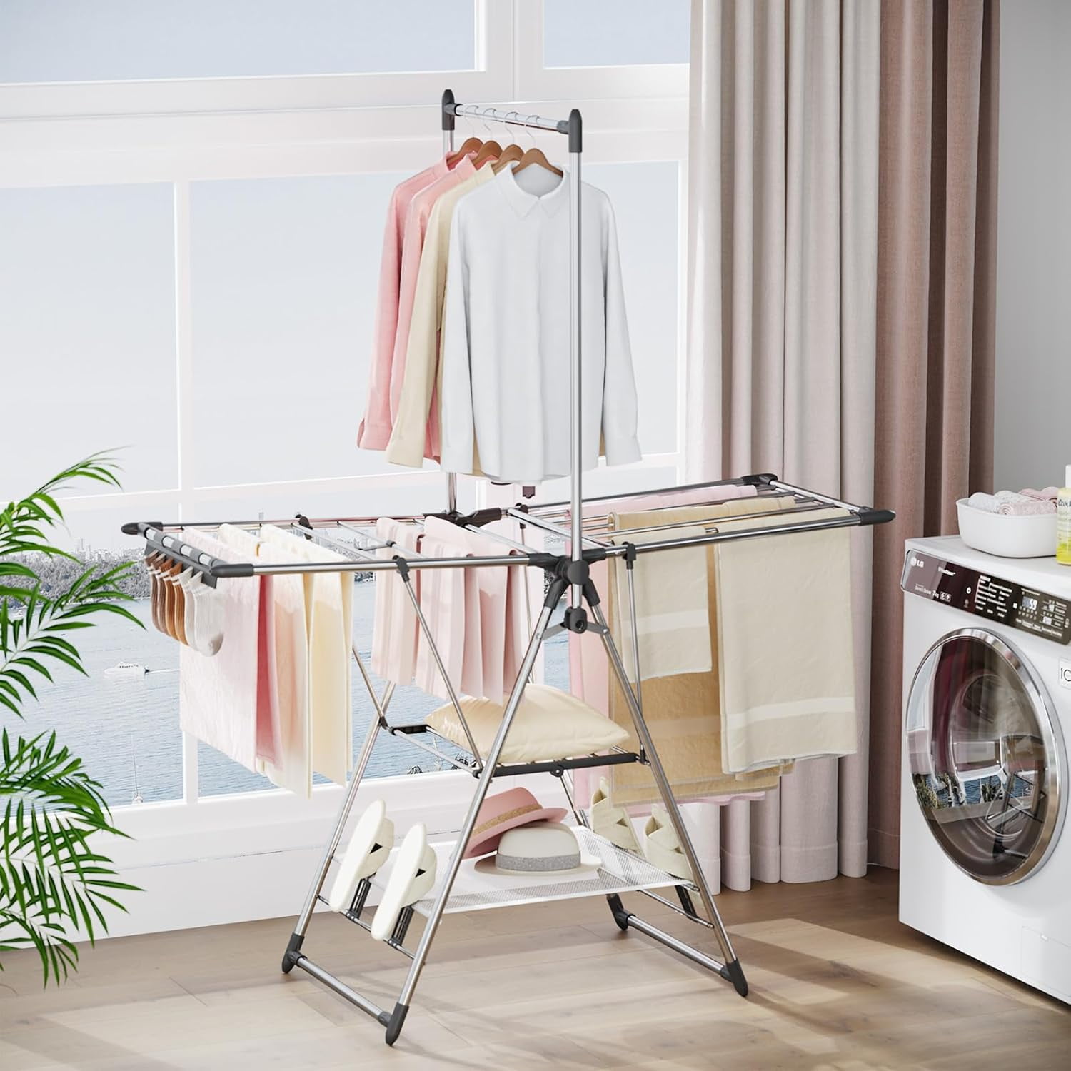 Vertical laundry rack hotsell