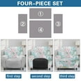 thumbnail image 6 of Xoenoiee Cherry Blossom Marble Print Stretch Recliner Couch Covers Chair Cover Form Fitted Non Slip Reclining Slipcovers for Standard Size Recliner, 6 of 7