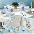 thumbnail image 7 of Duslogis Starfish Napkin Rings Set of 6, Handmade Blue Faux Sea Star Serviette for Summer Tables Wedding Party Table Dinner Decor Gift Banquet (Blue), 7 of 7