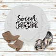 thumbnail image 3 of Soccer Mom Sweatshirts for Women Fall Winter Long Sleeve Crewneck Soccer Graphic Sweatshirt Pullover Tops, 3 of 5