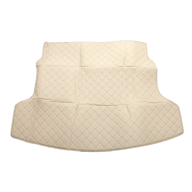 Alfombrilla de Carga de Maletero Trasero Unique Bargains para Honda CRV 2012-2016 XPE Cuero de Microfibra Beige Cara Plana Patrón Circular 3D