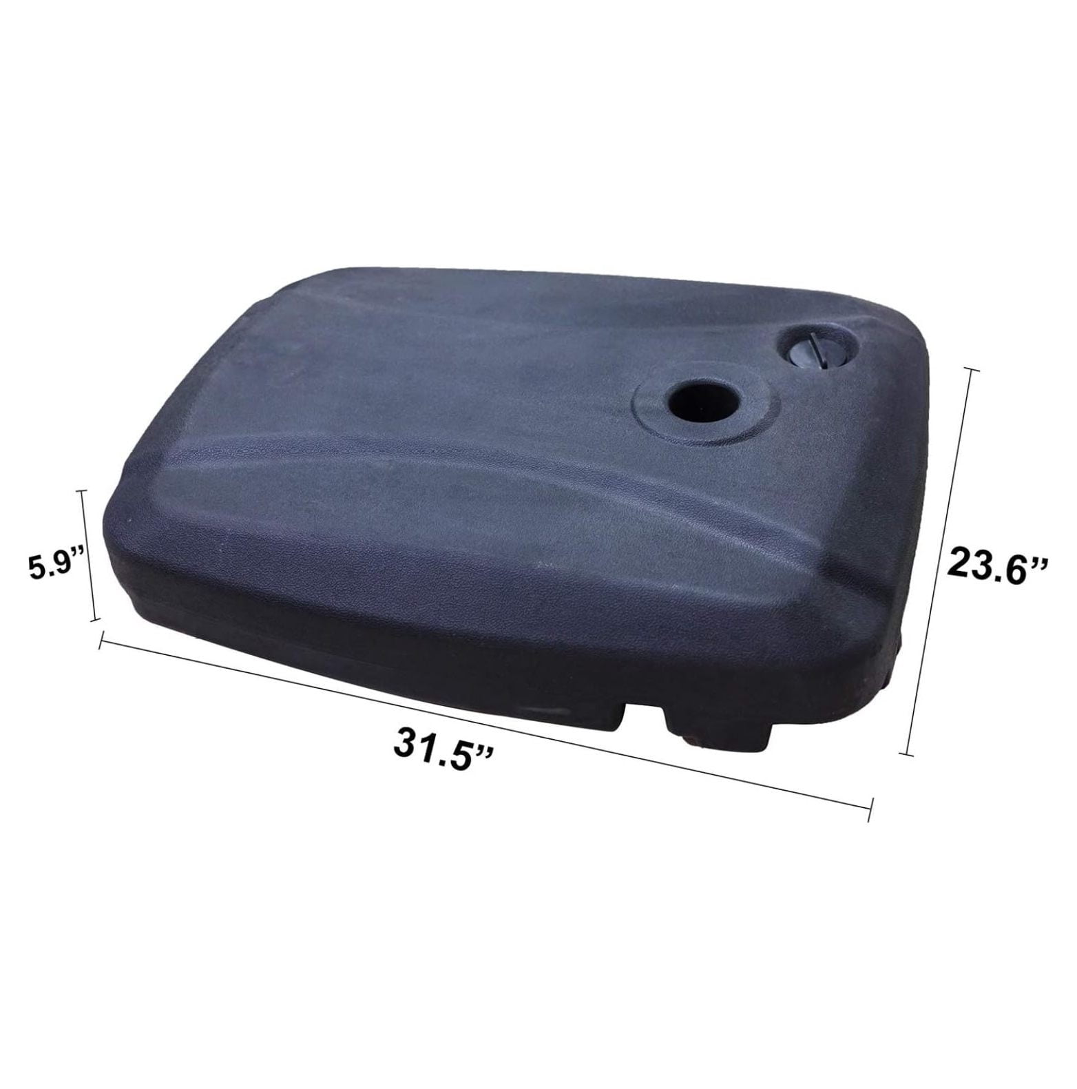 Patio Umbrella Base Outdoor 150 LB Weight Water Filled Plastic Stand Matching Cantilever Sun Umbrella Suit for Outside Deck Porch Garden Lawn, Black (Big-70L)