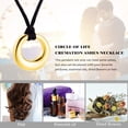 thumbnail image 5 of Cremation Jewelry Urn Necklace for Ashes for Women Men, Circle of Life Eternity Memorial Pendant Ash Jewelry, 5 of 6