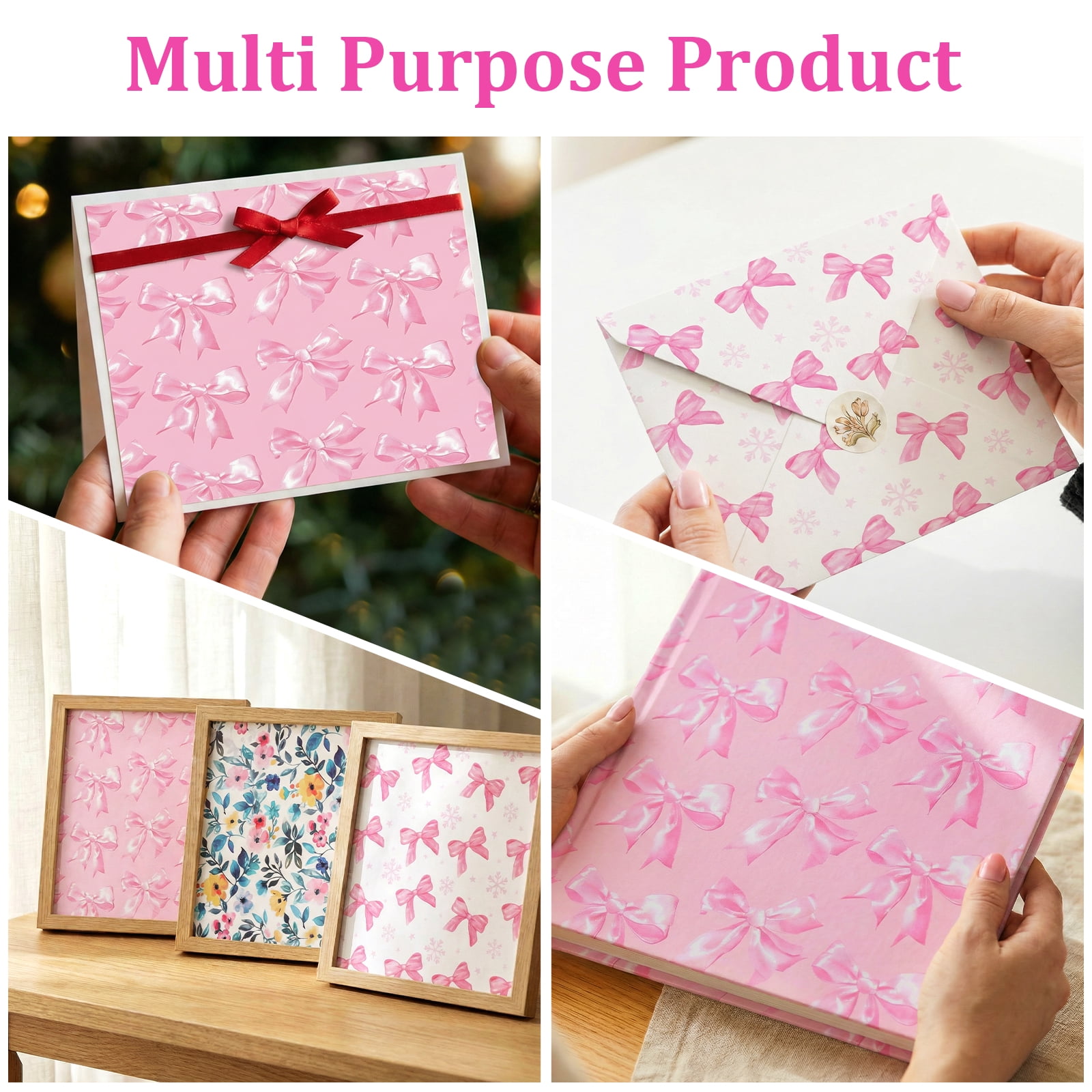 Atopoler 24 Themes Vintage Floral Scrapbook Paper Set,Double Sided Decorative Craft Paper for Birthday DIY Card,48Pcs,11.81 x 11.81 inches