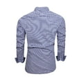 thumbnail image 3 of NAFUU Mens Dress Shirts Casual Men's Slim Fit Work Shirts Checkered Print Daily Wear Comfort Classic Button Down Shirt Party Tops Regular Fit Dress Shirt, 3 of 7