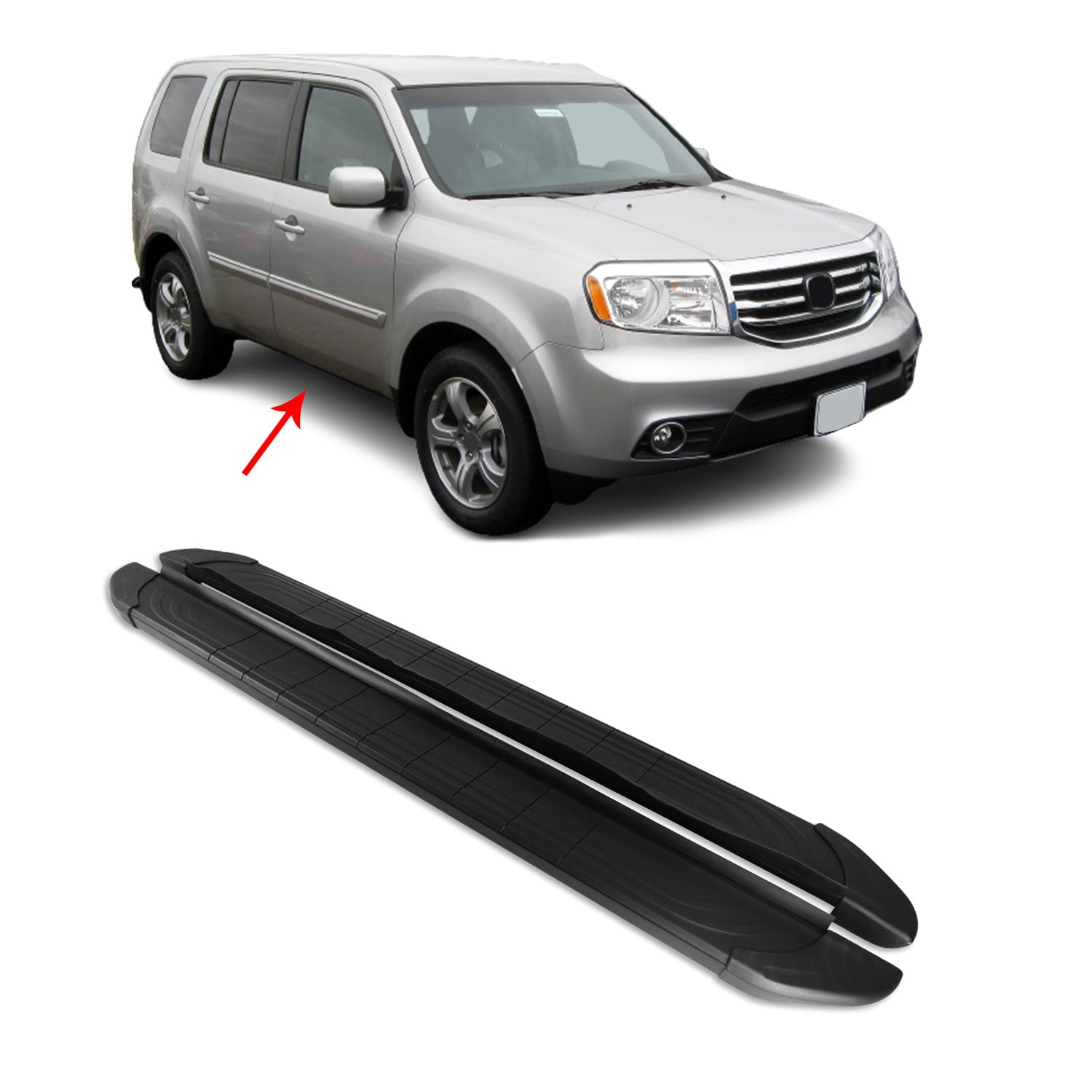 Running Boards For Honda Pilot 20092015 Side Steps Nerf Bars Aluminum