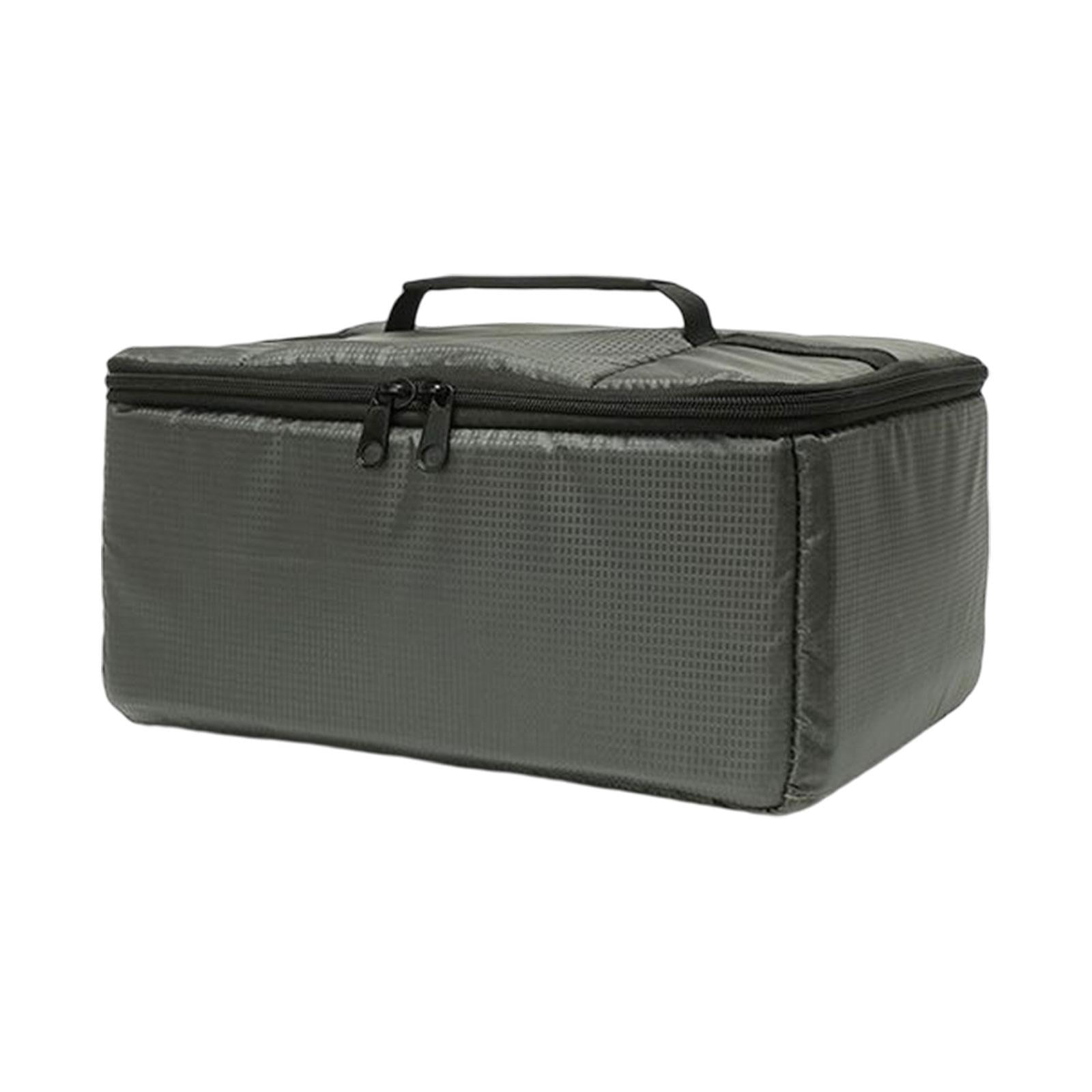 Fishing Reel Bag Large, Storage Holder Organizer Removable Dividers Tote Fishing Tackle Bags Fishing Reel bag Boxes for Boat Outdoor Grey
