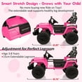 thumbnail image 2 of M optimized 24V Ride On Toys for Big Kids, 2 Seater Ride On Truck, 4WD Adjustable Car Body, 3 Adjustable Speeds, Built-in Music Player, Kids Electric Car with Easy Assembly, 2 of 7