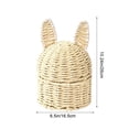 thumbnail image 2 of Filled Easter Eggs for Kids Bunny Basket with Lid Easter Egg Storage Basket Gifts for Kids Woven Storage Basket with Lid, 2 of 9