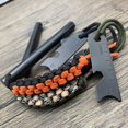 thumbnail image 1 of Arrancador de fuego Sincero con varilla de ferrocarril perforada acero mango de cordón de Paracord percutor y silbato para kits de supervivencia de emergencia senderismo camping, 1 of 5