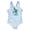 Purple / blue, variant on Wicked Glinda Elphaba Square Neck Racerback One Piece Bathing Suit UPF 50 Tie Dye Little Kid to Big Kid