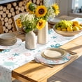 thumbnail image 4 of Coastal Turtle Round 15 Inch Placemats Set of 2, Teal Green Ocean Coral Starfish Jellyfish HeatResistant Non Slip Place Mats for Dining Table, Wipeable Braided Kitchen Table Mats for Housewarming, 4 of 9