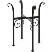 Gardien Products Textured Black Steel and Aluminum Plant Stand