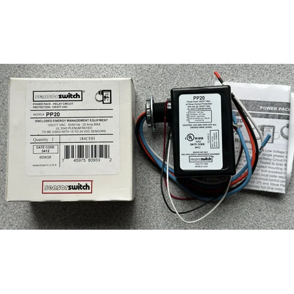 New Acuity Sensor Switch Pp20 Power Pack Relay Circuit Protection 120/277 Vac