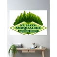 thumbnail image 2 of Mt Baker-Snoqualmie National Forest Poster Wall Art, Modern Wall Decor, 16x24 UNFRAMED, 2 of 3