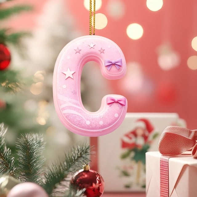 Colgante de árbol de Navidad acrílico 2D | Adorno para mochila y coche | Accesorio de decoración navideña para el hogar, la oficina o el vehículo | Set de regalo de decoración festiva (1 unidad)