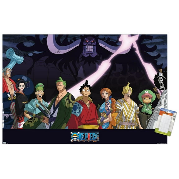 One Piece: Wano Country - Kaido Shadow Wall Poster, 14.725" x 22.375"