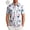 WhiteGeometry, variant on GENTS BLISS Golf Men Shirts Short Sleeve Shirts for Men Floral Print Men Polo Shirts