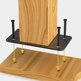 thumbnail image 4 of HEALEEP 2Pack Metal Straight Brace Bracket For Deck Posts Black Mending Support, 4 of 8