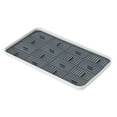 thumbnail image 2 of Cup Water Drip Tray Holder Drying Pad Multi Scene Organizer Practical Lightweight Sponges, Soap Dispensers Lower Water Saving Plate Shelf Grey Size L, 2 of 8