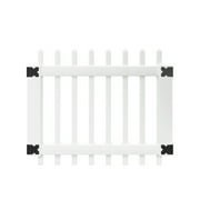 Outdoor Essentials PicketLock Pinehurst White Vinyl Picket Fence Gate