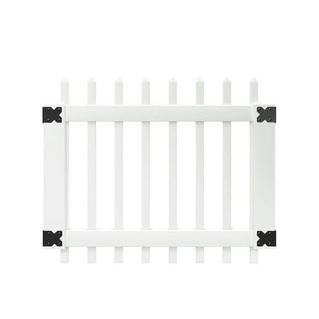 Outdoor Essentials PicketLock Pinehurst White Vinyl Picket Fence Gate