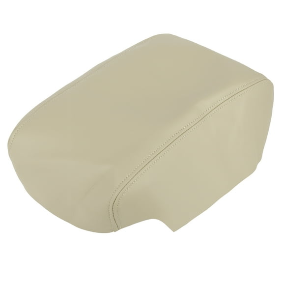 Unique Bargains Beige Center Console Cover for Toyota Avalon 2005-2012 Armrest Cover Pad Replacement Microfiber Leather