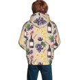 thumbnail image 3 of Bingfone Watercolor Bottles And Glasses Pattern Youth Classic Hoodies Soft Hooded Pullover Sweatshirts for Girls and Boys, 3 of 6