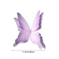 thumbnail image 2 of Large Purple 3D Butterfly Decorations (12") with Stand - Hanging Wedding, Party, Garden Decor for Outdoor Wall, Birthday, Valentine's Day, 2 of 5