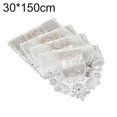 thumbnail image 2 of EASTIN Romantic Flower Lace Table Runner Tablecloth TV Cabinet Cover Home Kitchen Decor Light Beige 30x150cm, 2 of 13