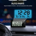 thumbnail image 2 of Car Digital Clock Thermometer Dashboard Desk LCD Display Auto Interior Decor, 2 of 9