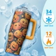 thumbnail image 4 of Halloween Mug, Spooky Witch Bat Cup with Handle and Straw 30oz, Insulated Coffee Tumbler Travel Gift, 4 of 5