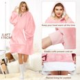 thumbnail image 6 of Livhil Oversized Microfiber & Sherpa Wearable Blanket, One Size Fits All Parent, 6 of 7