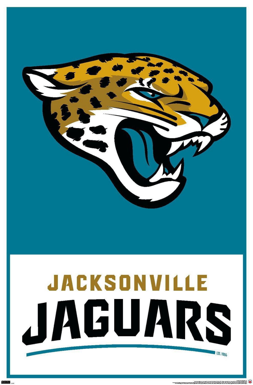 NFL Jacksonville Jaguars - Logo 21 Wall Poster, 22.375" x 34"