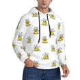thumbnail image 2 of Fotbe Men's Hoodie with Rubber Duck Showe Pattern - Kangaroo Pocket Pullover Hooded Sweatshirt, Perfect for Daily Wear, Travel, and Home-Small, 2 of 7
