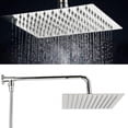 thumbnail image 4 of Rainfall Shower Head,G1/2 Thread 25cm Wall Stainless Steel Shower Head Bathroom Rainfall Shower Head Expertly Crafted, 4 of 8