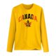 thumbnail image 3 of MHFRRA Camiseta de Manga Larga para Mujer con La Bandera del Día de Canadá y La Hoja de Arce Canadiense. Amarillo, 3 of 3