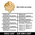 thumbnail image 2 of Court Jester Joker Harlequin Wood Mini Charms Shapes DIY Craft Jewelry - No Hole - Various Sizes (16pcs), 2 of 7