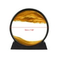 thumbnail image 4 of DOLITY Round Glasss Art Picture 3D Effect Dynamic Deep Sea Flowing Sand Art, Birthday 7in Yellow, 4 of 4