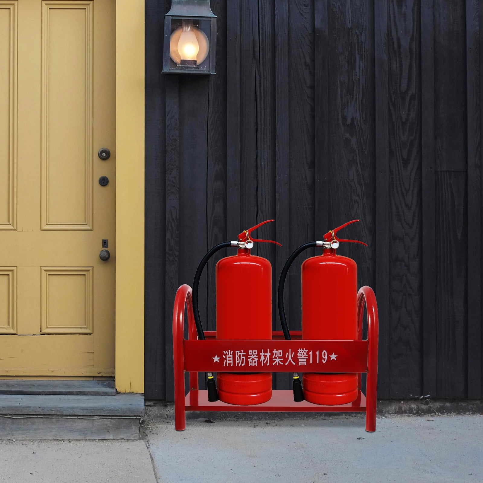 Fire Extinguisher Storage Holder Metal Fire Extinguisher Shelf Heavy Duty Fire Extinguisher Rack