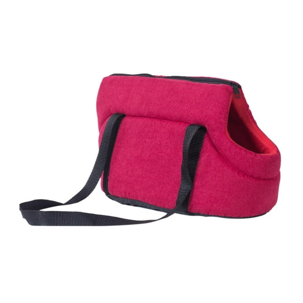 Bolsa de transporte de viaje para asiento de coche para perros que lleva una bolsa cómoda con asa bolsa transpirable para mascotas para senderismo, , Rojo 45x22x20cm Sunnimix Portador de viaje portátil