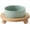 1 x Bowl + Stand - Light Green, variant on Ceramic Set of 2 Cat Bowls, Food and Water Bowls for Cats, Kitty, 2pcs Cat Dishes, Pet Feeder(5.1inch, 2 x Beige Bowls)