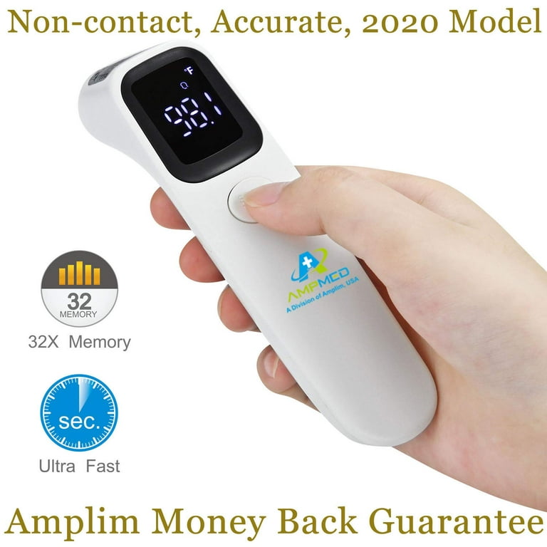 Amplim Non Contact Infrared Thermometer for Adults, Touchless Adult  Forehead Thermometer. Digital Thermometer, Baby Thermometer