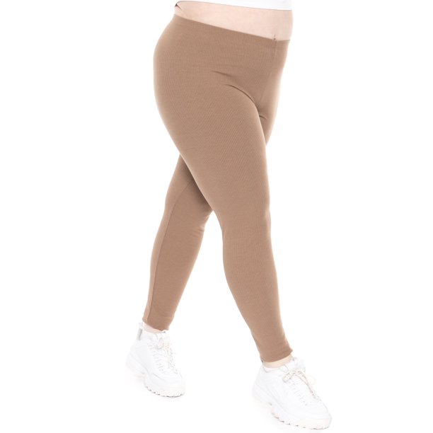 Stretch Is Comfort Women's Plus Oh so Soft Ribbed Leggings Adult