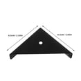 thumbnail image 2 of FRCOLOR 6 Sets Triangular Steel Support Brackets Heavy-Duty 90-Degree Angle Corner Braces Cabinet Triangle Shelf Bracket Furniture Fastening Hardware, 2 of 8