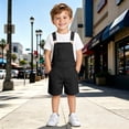 thumbnail image 6 of Wxolcjlv Girls Casual Loose Overalls Solid Soft Strap Jumpsuit with Pockets, Sizes 4-13Y, 6 of 9