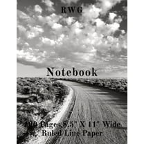 Notebook: 100 Pages 8.5" X 11" Wide Ruled Line Paper, (Paperback)
